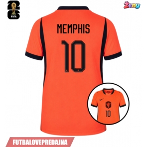 Lacne Ženy Futbalové dres Holandsko Memphis Depay #10 MS 2026 Krátky Rukáv - Domáci